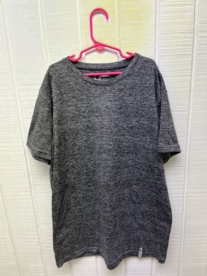 Reebok Men s Medium Gray Activewear Tee Workout Sports Running Jogging Fitness