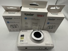 Nikon COOLPIX W100 Waterproof Digital Camera White Batteries  Charger TESTED