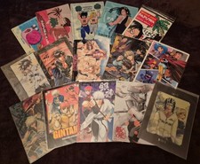 Lot de 15 Cartes Shitajiki - Gintama, Saiyuki, Papuwa... - Import Officiel Japon