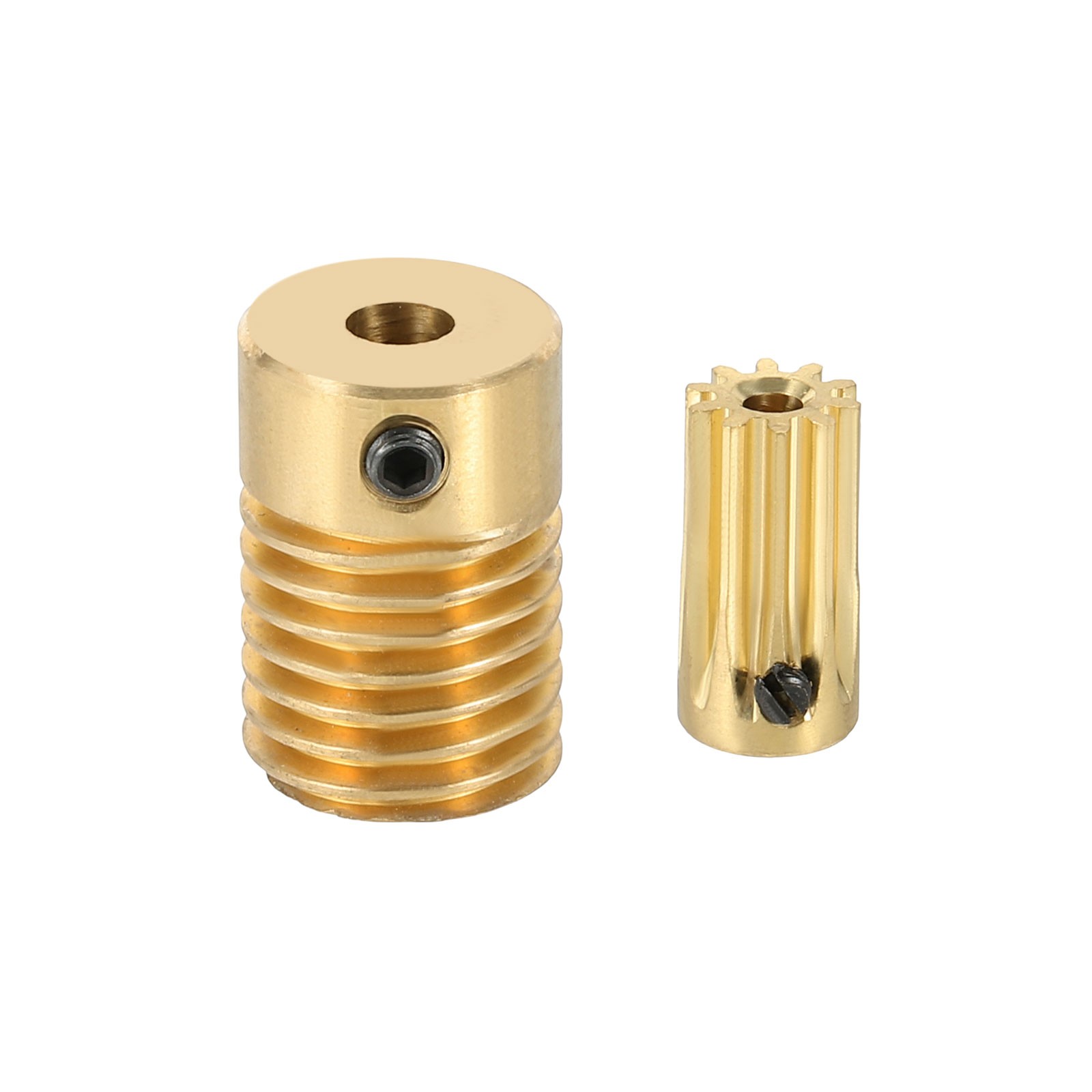 Worm Gear Set 0.5 Module 10:1 Reduction Rate(Gear-2mm Bore, Rod 4mm Bore)