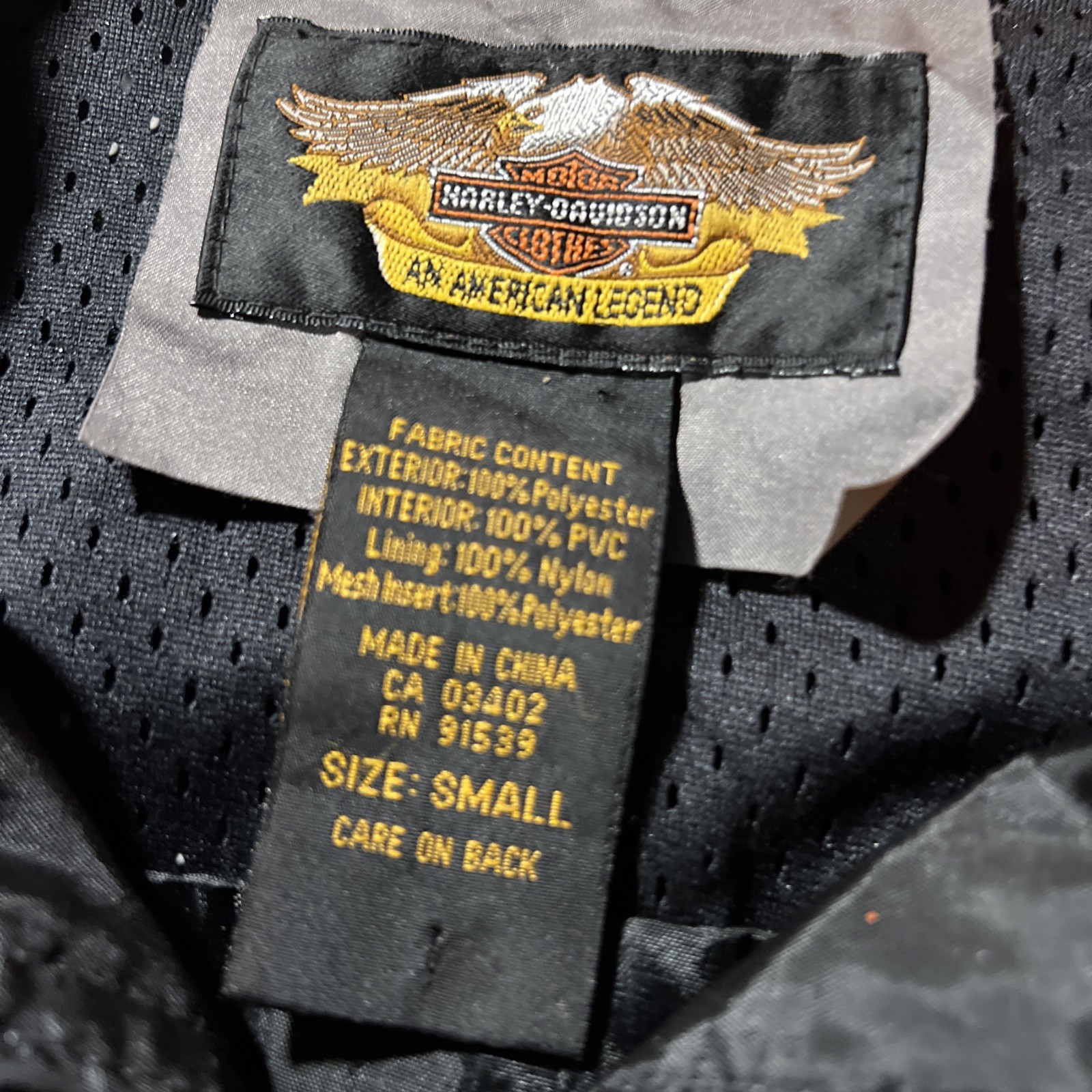 Harley Davidson Rain Gear 2 Piece Jacket Pants Small Grey Orange Hi-Vis *READ*