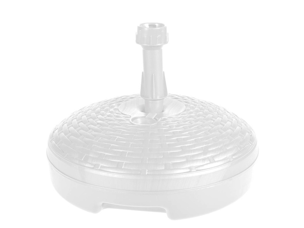 Crazystock selected Umbrella Base Rattan Round White 46 cm