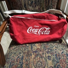 ☆Vintage☆ ~Enjoy Coca Cola Trademark~LargecDuffle Bag~ ☆RARE☆