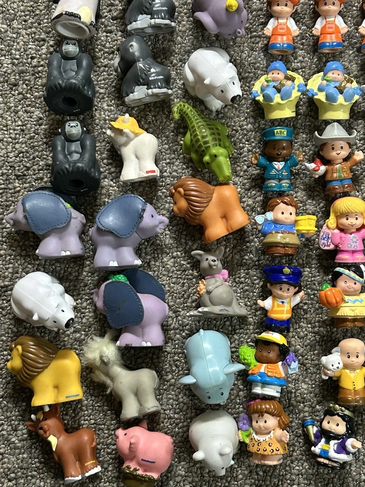 Fisher Price Little People Lot 229 Disney DC Zoo Animals Frozen Barbie Alphabet - Image 4 of 4