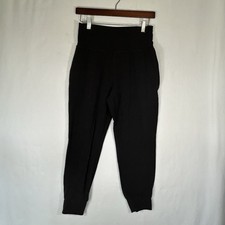 Athleta Salutation High Rise Jogger Black Powervita Yoga Pants Women's Sz Small