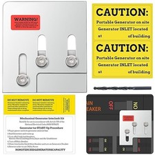 Generator Interlock Kit for Square D QO  Homeline 150 or 200 Amp Main Breaker