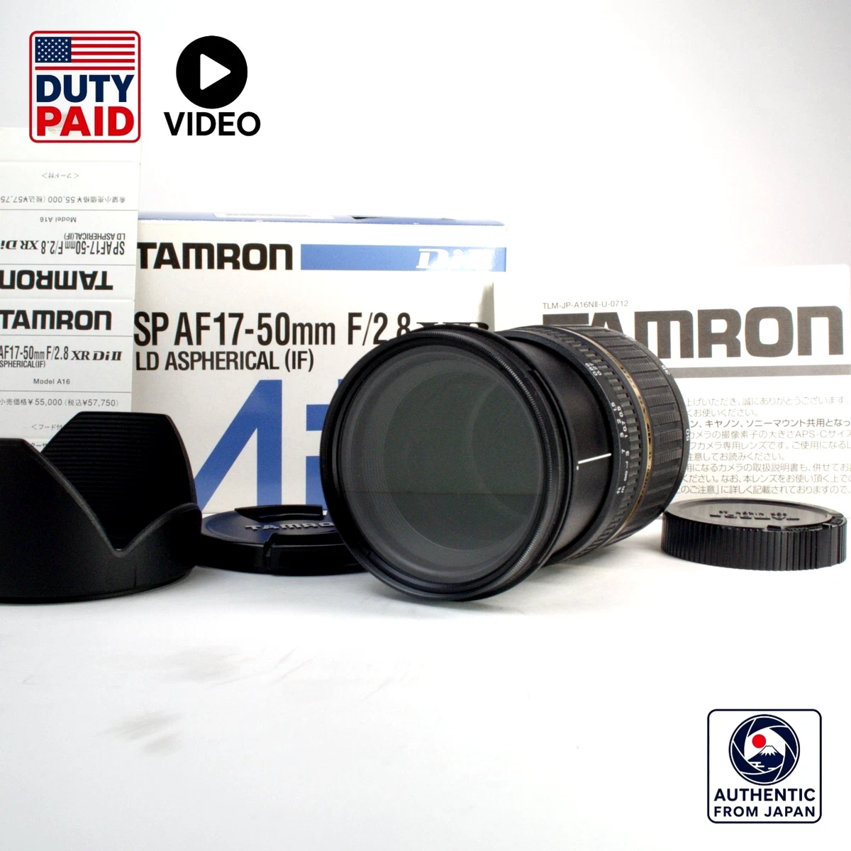 Tamron SP f/2.8 Camera Lenses 17-50mm Focal for sale | eBay