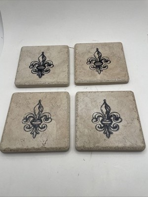 Fleur De Lis Coasters - Set Of 4