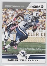2012 Score Scorecard Damian Williams #208 0a1