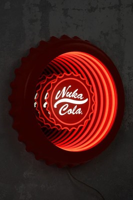 Fallout Nuka Cola Bottle Cap Infinity Mirror Wall LED Light New