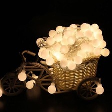 SALE |  Warm White 8M, 80LED Globe Fairy String Lights, Cozy Decorative Lighting