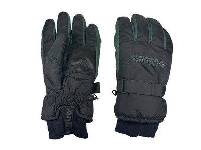 Vtg y2k COLUMBIA Green/Black Warm WINTER GLOVES Ski Snowboard Outdoor Hike Men L