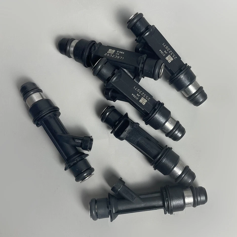 Paquete de 6 inyectores de combustible nuevos para Chevrolet Monte Carlo 2000-2004 3,8 L 25323972 EE. UU. Foto 4 de 4