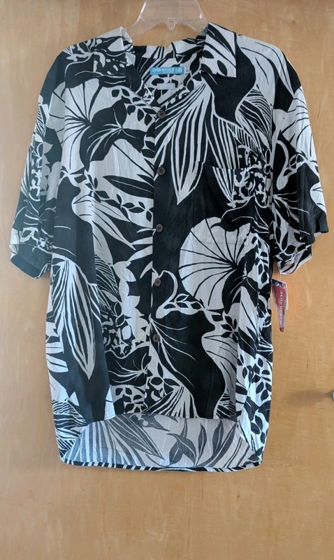 NWT Jams World Men's Aloha Shirt L Hawaiian Tropical