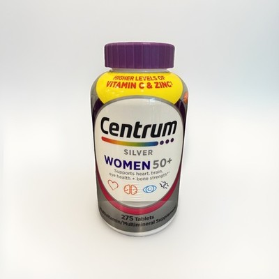 Centrum Silver Women 50+ Multimineral Complete Vitamin 275 Tablets Immune New