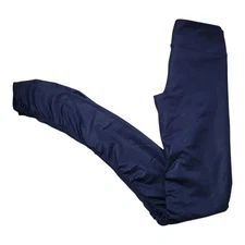 Alo Yoga Idol Ruched High Rise Full Length Long Leggings Pants Blue Small 