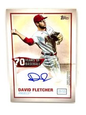 2021 Topps 70 Years of Baseball Autographs David Fletcher #70YA-DFL (AU)