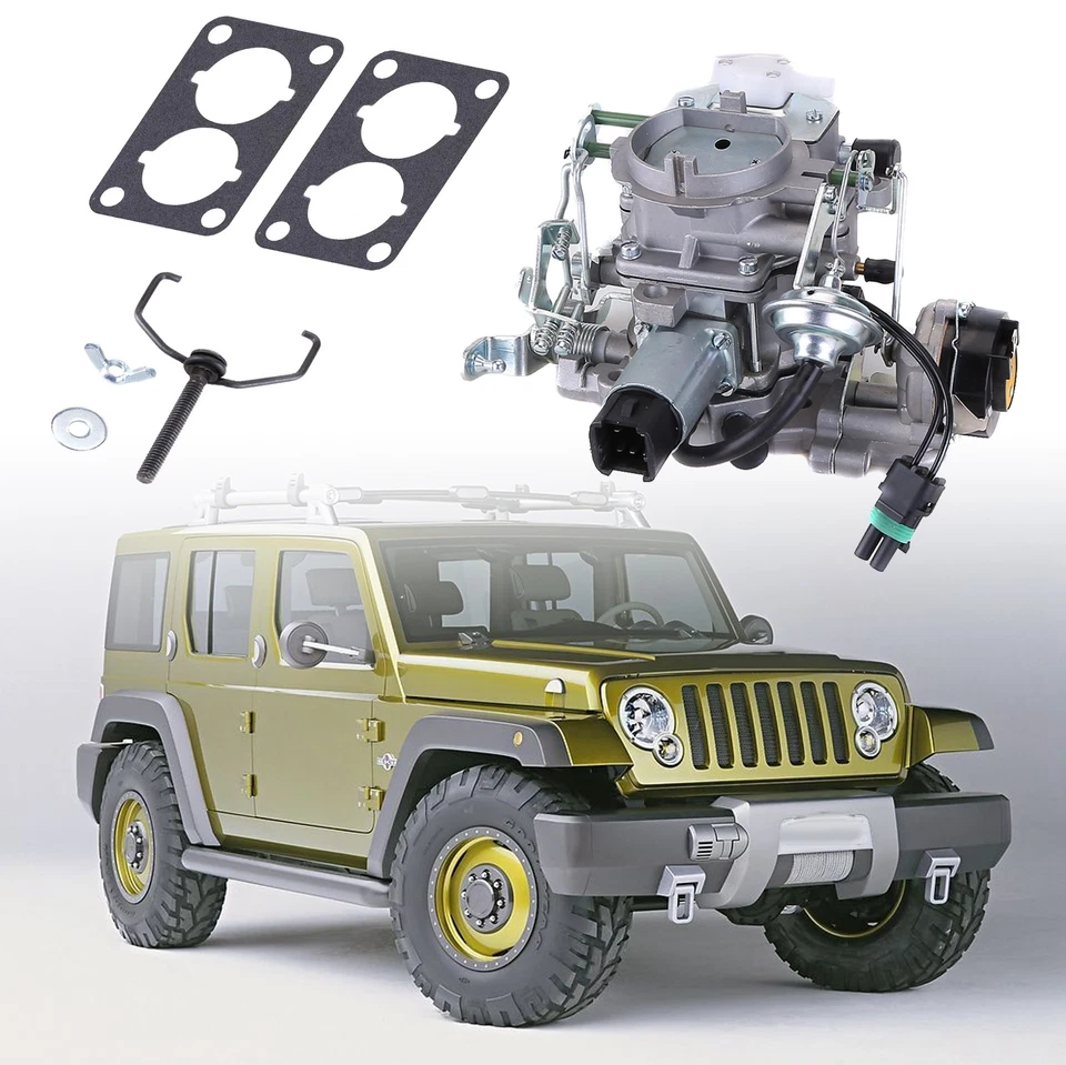 Carburador de 2 barriles tipo AMC para Jeep Wrangler CJ5 CJ7 4.2 258 C2BBD tipo Carter Foto 3 de 4