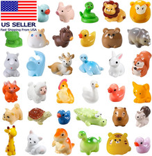 40Pcs Mini Resin Animal 40 Styles Tiny Resin Animals Miniature Little Small Anim