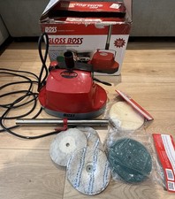 BOSS Gloss Boss Floor Cleaner Polisher Tested Working w/ Pads Box Missing Handle