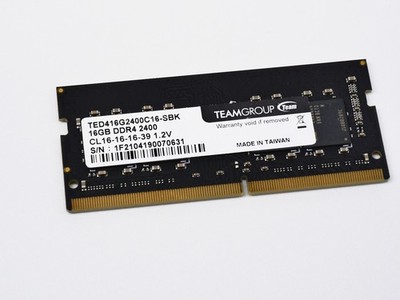 Team Group 16GB TED416G2400C16-SBK  MEMORY LAPTOP 16GBx1 DDR4 2400 Memory