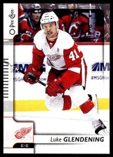 2017-18 O-Pee-Chee #428 Luke Glendening Detroit Red Wings Hockey Card