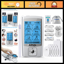 24 Modes TENS Unit Muscle Stimulator - Rechargeable Pain Relief Massager, 8 Pads