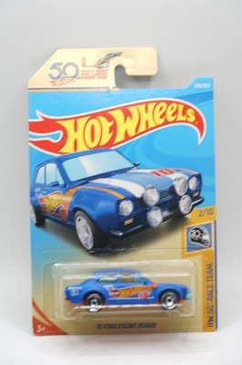 Hot Wheels '70 Ford Escort RS1600 1:64 Scale HW 50th Race Team