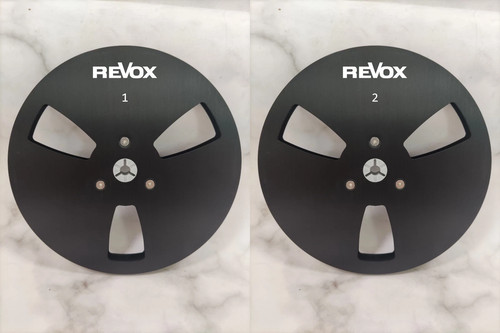 One Pair 7'' black Revox Tape Reel For PR-99 A77 B77 G36 Etc Tape Recorder