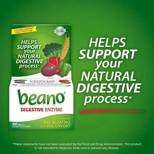 Beano Digestive Enzyme, Preventive Gas Relief for 150 Count (Pack of 1) - Image 3 of 4
