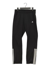 Adidas Women's Sports Bottoms S Black 100% Polyester Straight Sweatpants