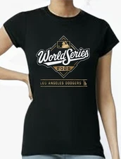 Los Angeles Dodgers 2025 World Series Champions Women's Shirt Sizes SML-2XL Gold