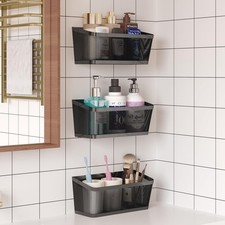 3 PCS Hanging Wall Baskets Heavy Duty Metal Wire Storage Kitchen Organization