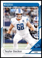 2024 Taylor Decker Panini Donruss Football #281 Detroit Lions