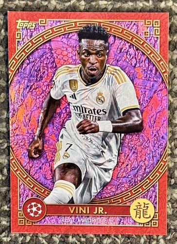 Vini (Vinicius) JR. RARE 15/15 DRAGON PURPLE BRAZIl  2023-24 Topps Jade Edition 