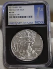 2017  US Silver Eagle $1 NGC MS70 FDOI Black Core Slab