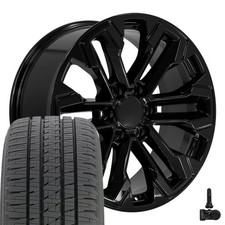 Set4 Oe Wheels Cv69 20x9 Gloss Black Wheels Bridgestone Tires Tpms 6x139.7