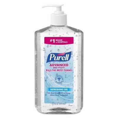 PURELL 302312EA 20 oz. Advanced Refreshing Gel Hand Sanitizer - Clean Scent New