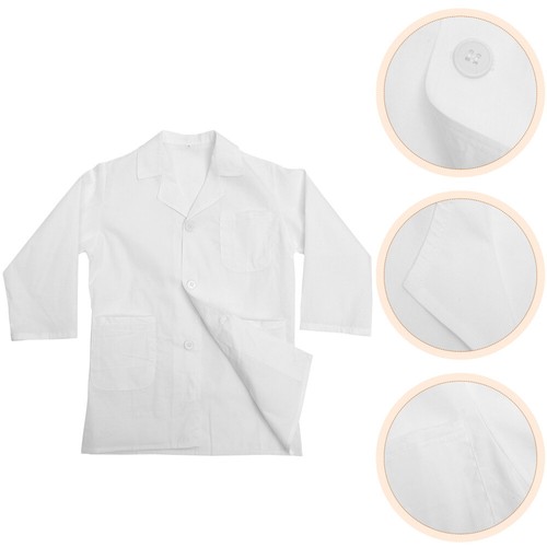 Children's Lab Coat Short Men and Women Toddler Scientist Costume Boys Dress up - Picture 5 of 12