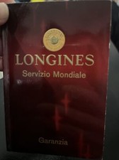 Longines Libretto Booklet Garanzia Guarantee Warranty Vintage Originale 1968