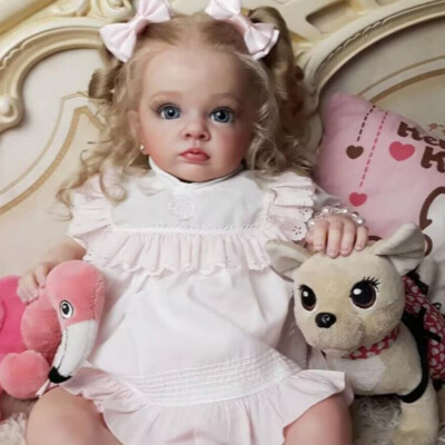 24'' Reborn Baby Doll Cloth Body Lifelike Cute Tutti Girl Handmade Birthday Gift