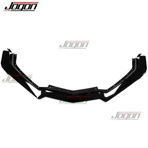 Alerón labial de parachoques delantero negro brillante para Ford Corvette C8 Stingray 2020+ Z51 Z06 - Imagen 9 de 10