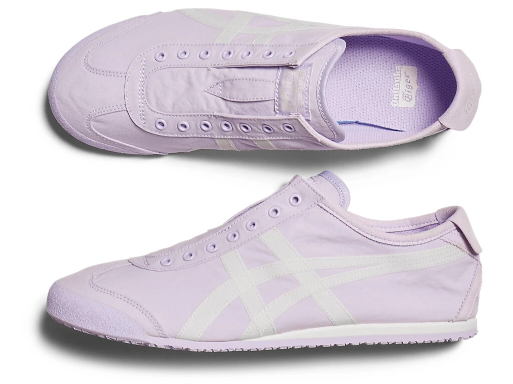オニツカタイガー スニーカー MEXICO 66 SLIP 1 DIGITAL LAVENDER/CREAM 23.5 cm Onitsuka tiger MEXICO 66 SLIP-ON DIGITAL LAVENDER/CREAMnew for