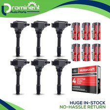 6 Ignition Coil & Motorcraft Iridium Spark Plug fit Ford F-150 Explorer Lincoln