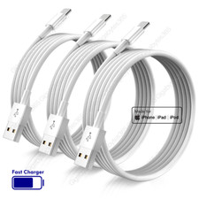 3PACK USB Data Fast Charger Cable Cord For Apple iPhone 6 7 8 X 11 12 13 14 MAX