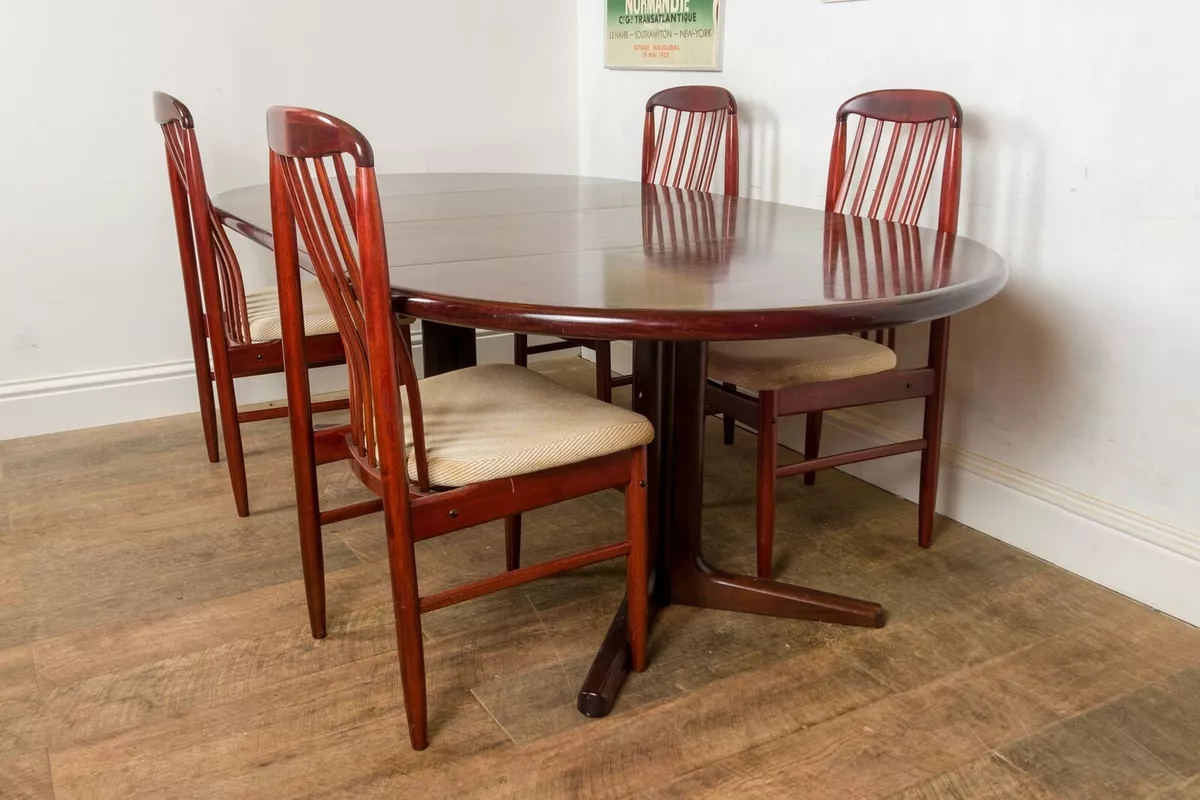 Rosewood table and chairs deals