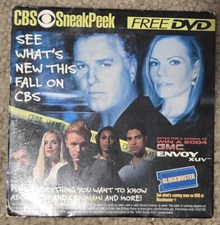 2003 CBS Sneak Peek  Blockbuster Promo DVD CSI CSI Miami Sealed