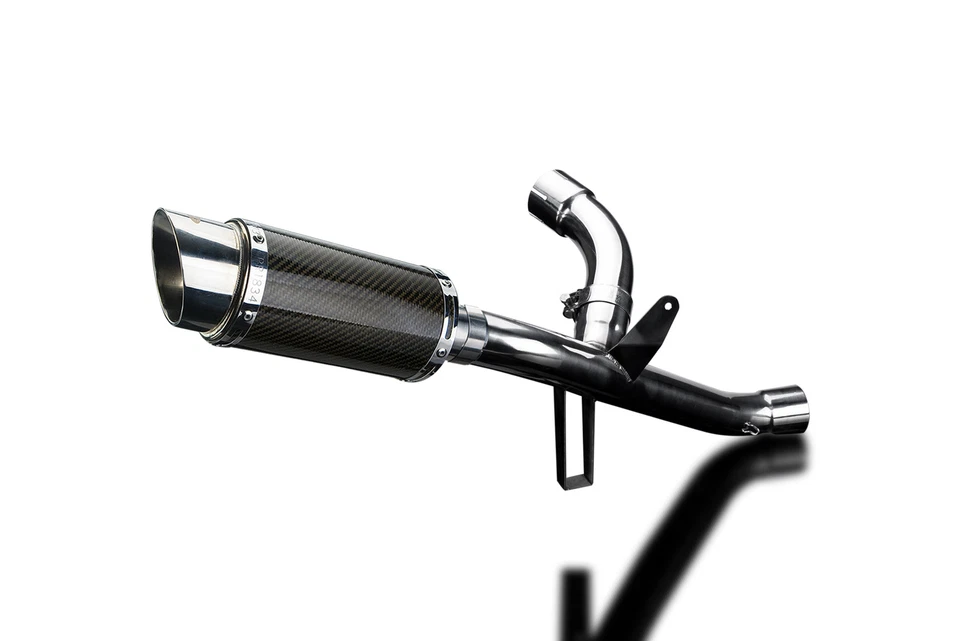 Ducati Multistrada 950 Delkevic 8" Carbon Round Muffler Exhaust Slip On 17-21 - Image 2 of 4