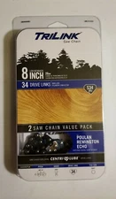 New 2-Pack TriLink Saw Chain 8 In S34 Low kickback Echo Remington Poulan