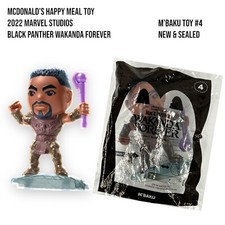 2022 McDonalds Wakanda Forever Black Panther M'BAKU 4 Figure Happy Meal Toy